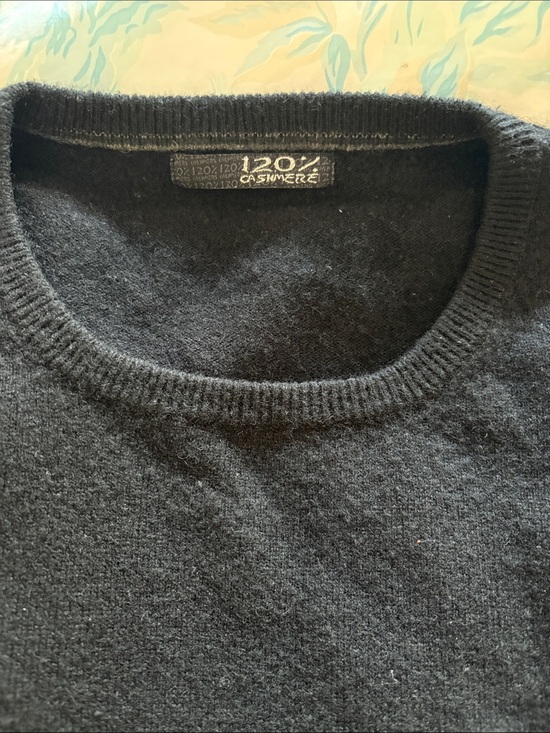 I20% Cashmere Other - Men's Black Cashmere Crewneck Sweater